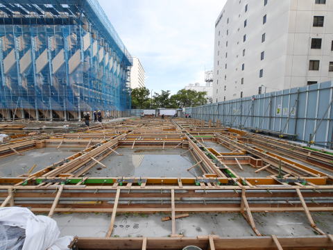 展示棟　基礎工事